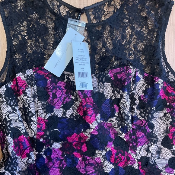 French Connection Lace Sheath Dress, Size 10 - Picture 5 of 11